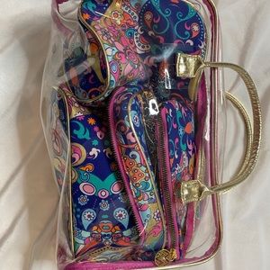 multi-part travel makeup case